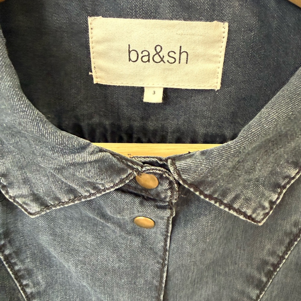 BA&SH Paris Lady Shirt button Down Blouse - Picture 3 of 4